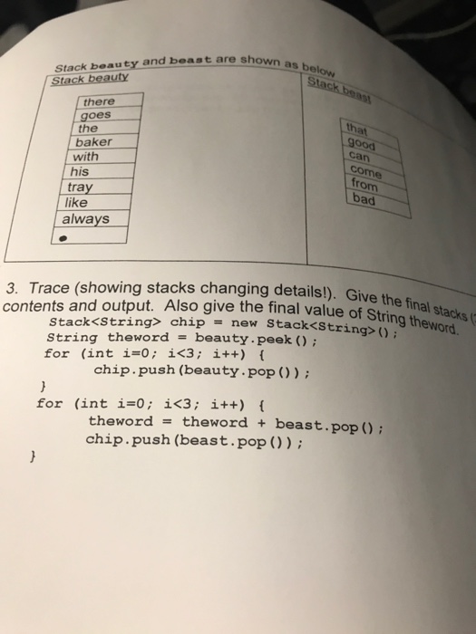  Stack beauty and beast are shown a Stack beauty there that