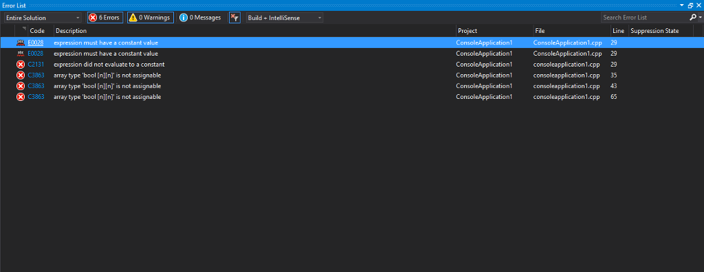 Need help getting this c++ code to work in Visual Studios 2017
