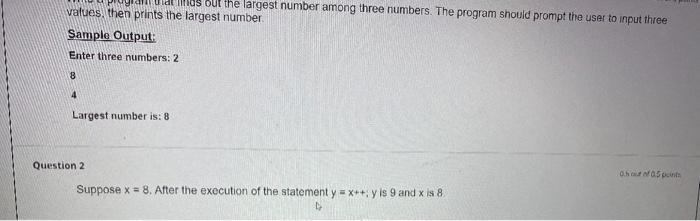 please for the c++ question make it as simple as possible out