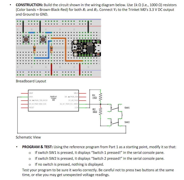 Demo (Part 1) \\ import time \\ import board \\ from analogio