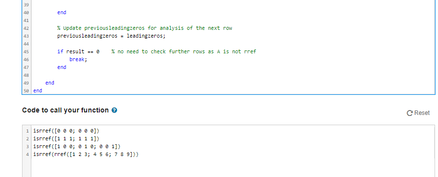 0 if it is not. Note that for all but the last