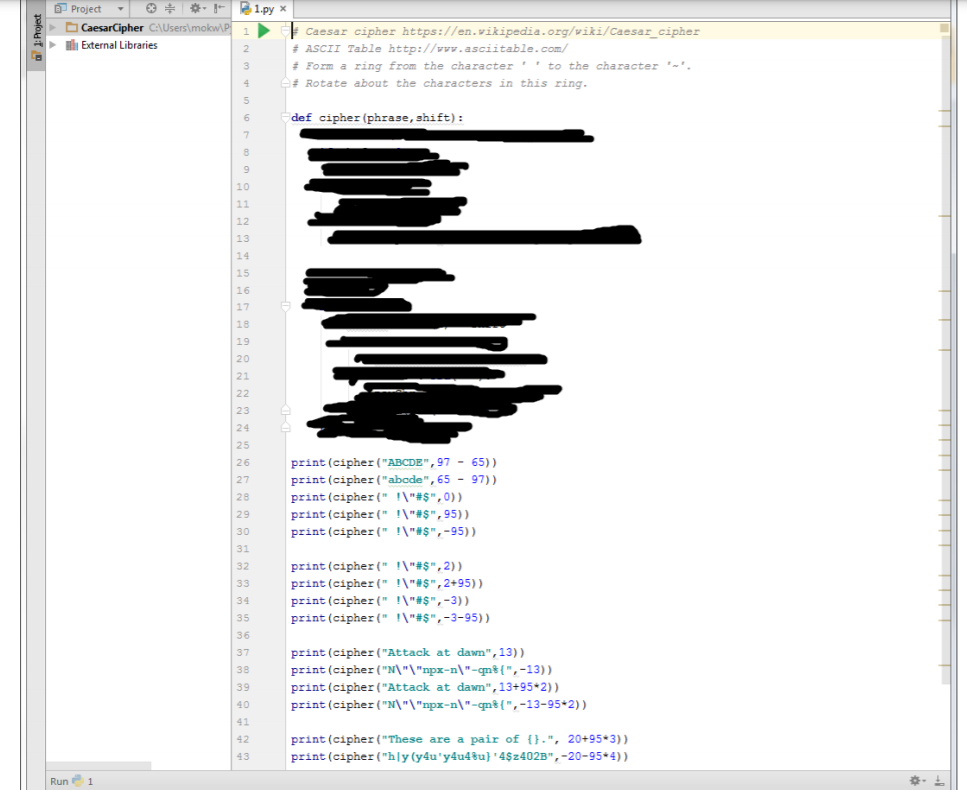  Write a function called cipher(phrase,shift) that accepts two parameters: a string