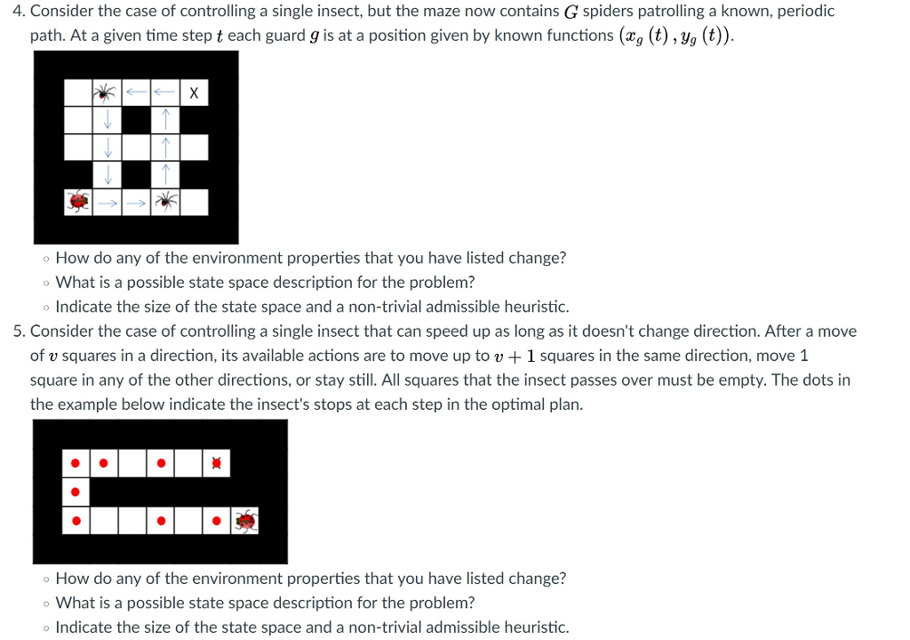 insects in a rectangular maze environment with dimensions M N. At each