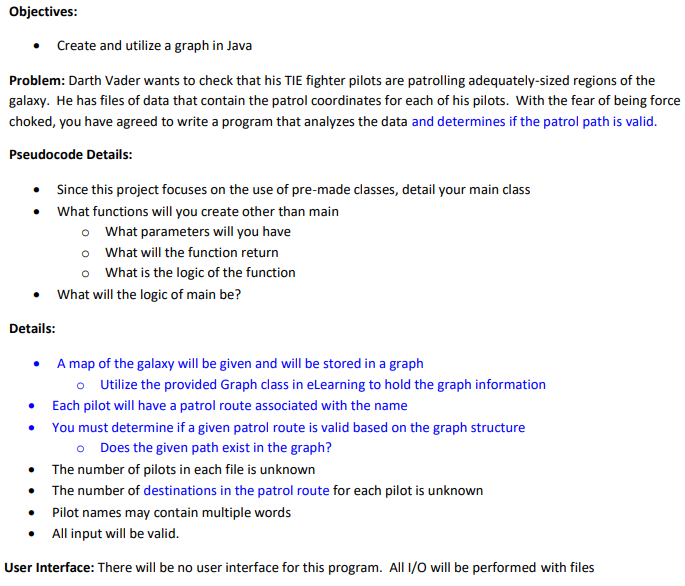 Language is Java, SDK 8 Here is a couple sample input files: