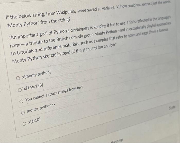 Intro to python question If the below string, from Wikipedia, were saved