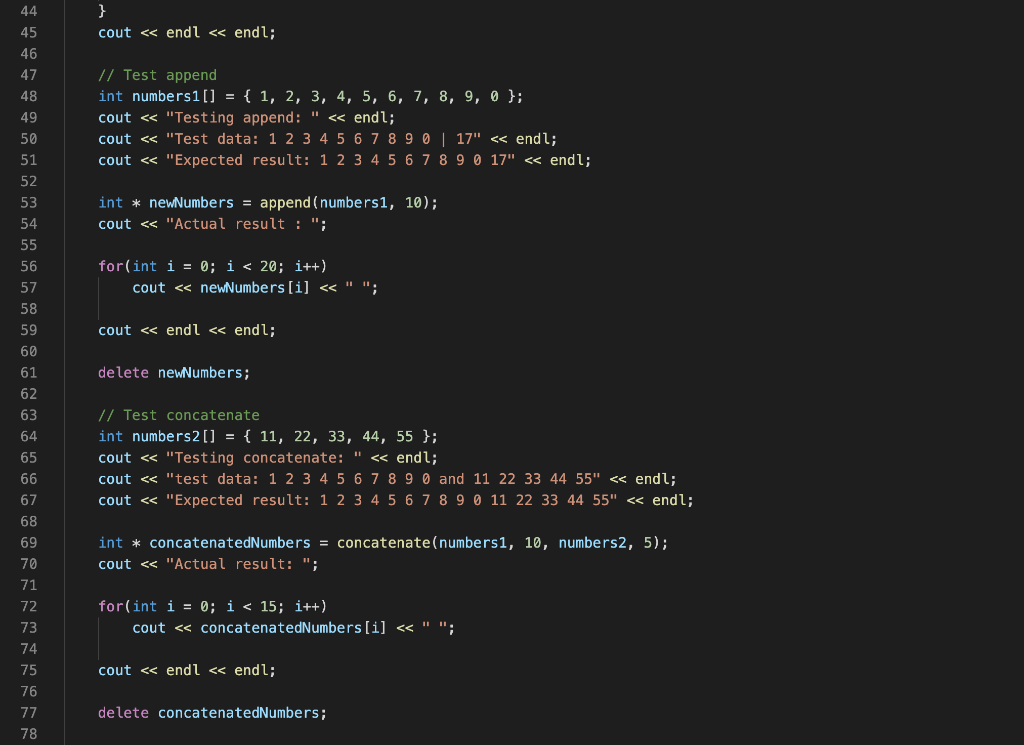 pointers instead of reference variables. When you test this function from the