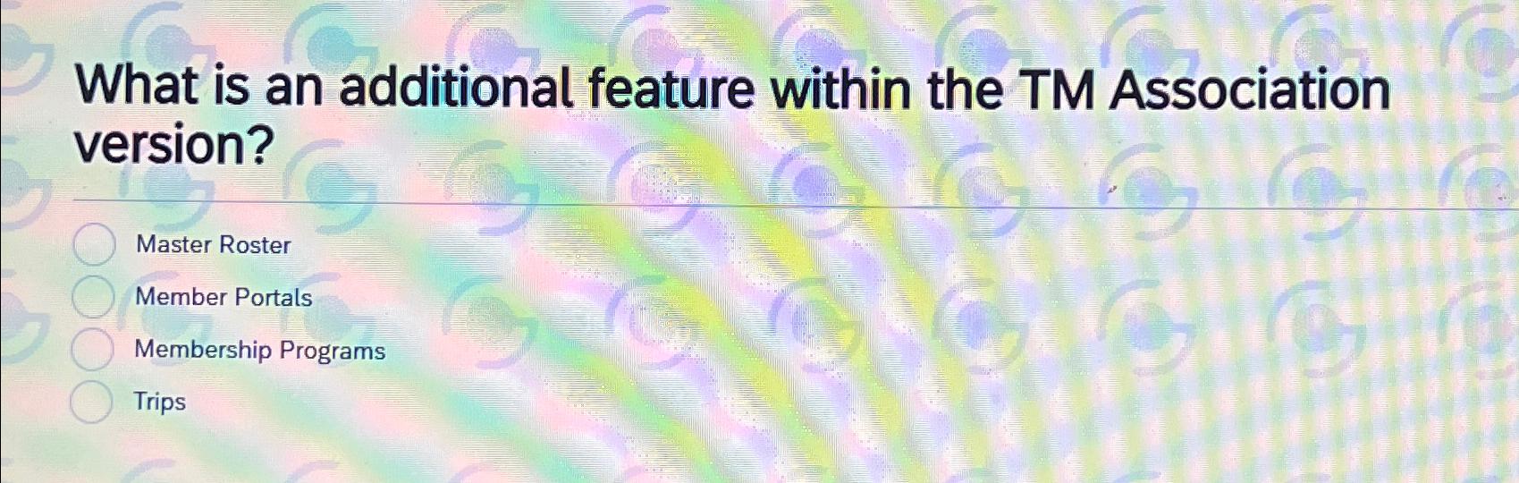  What is an additional feature within the TM Association version? Master