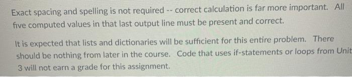 assignment provides more practice in basic calculations, and also introduces the use
