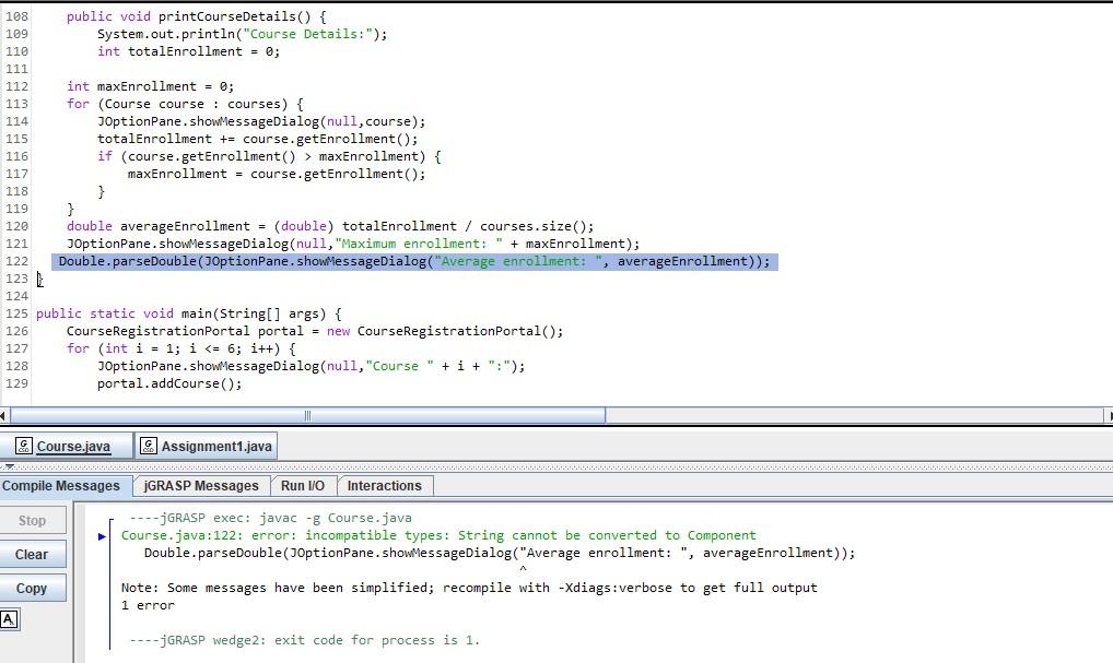 PLEASE HELP ME FIX THE ERROR IN THE HIGHLIGHTED CODE. URGENT!! WILL