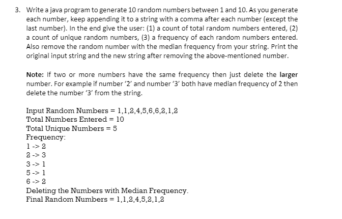 Done in Java. Any help is greatly appreciated!! Note: No arrays or