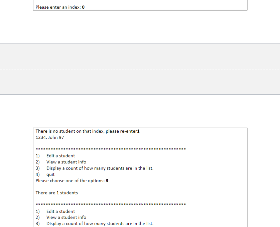 . Name contains a space. You may hardcode 81) id (integer) grade