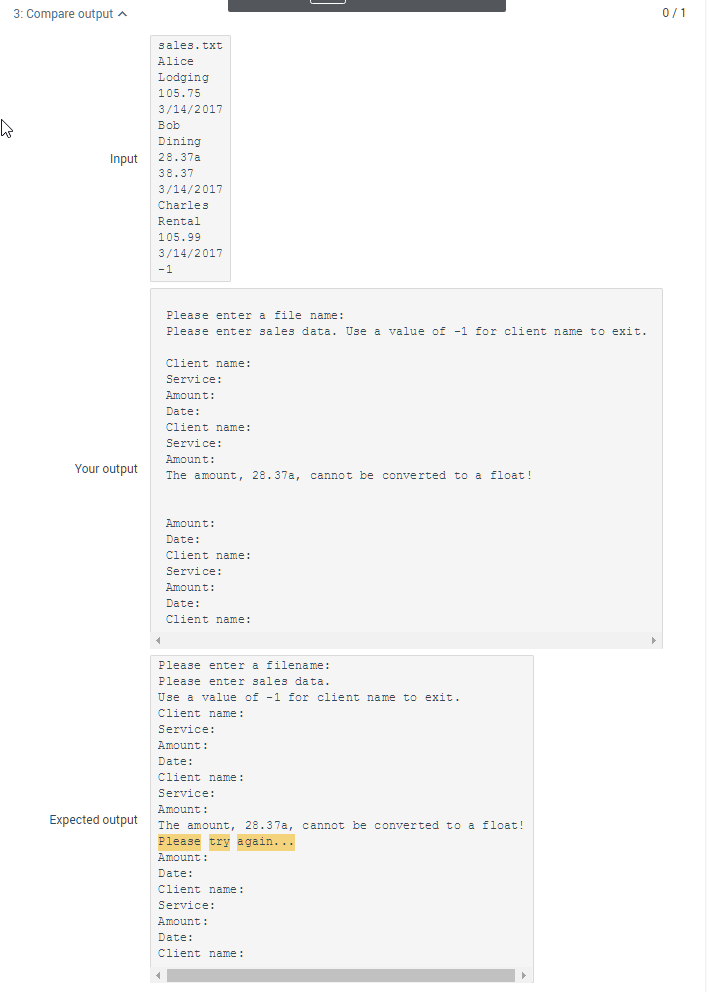 my current code: _________________________ def getFile(): """ Function that gets file name
