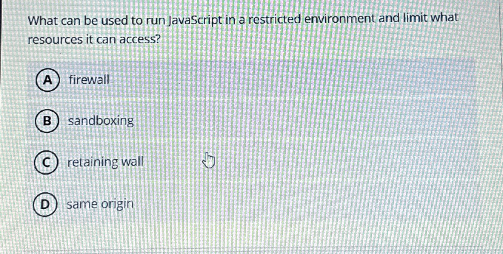 What can be used to run JavaScript in a restricted environment