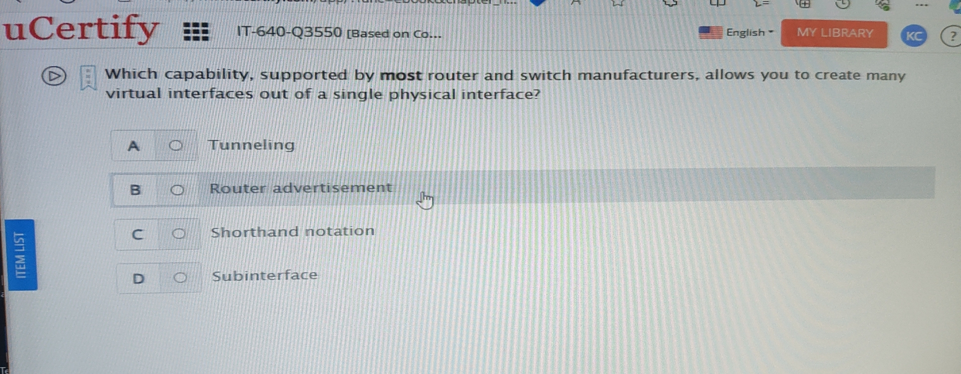  ucertify # IT-640-Q3550 cBased on co... English - MY LIBRARY KC