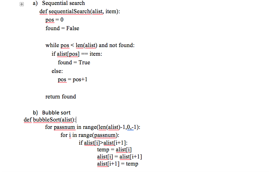Hello, For each of the following function codes below: 1. Calculate T(n),