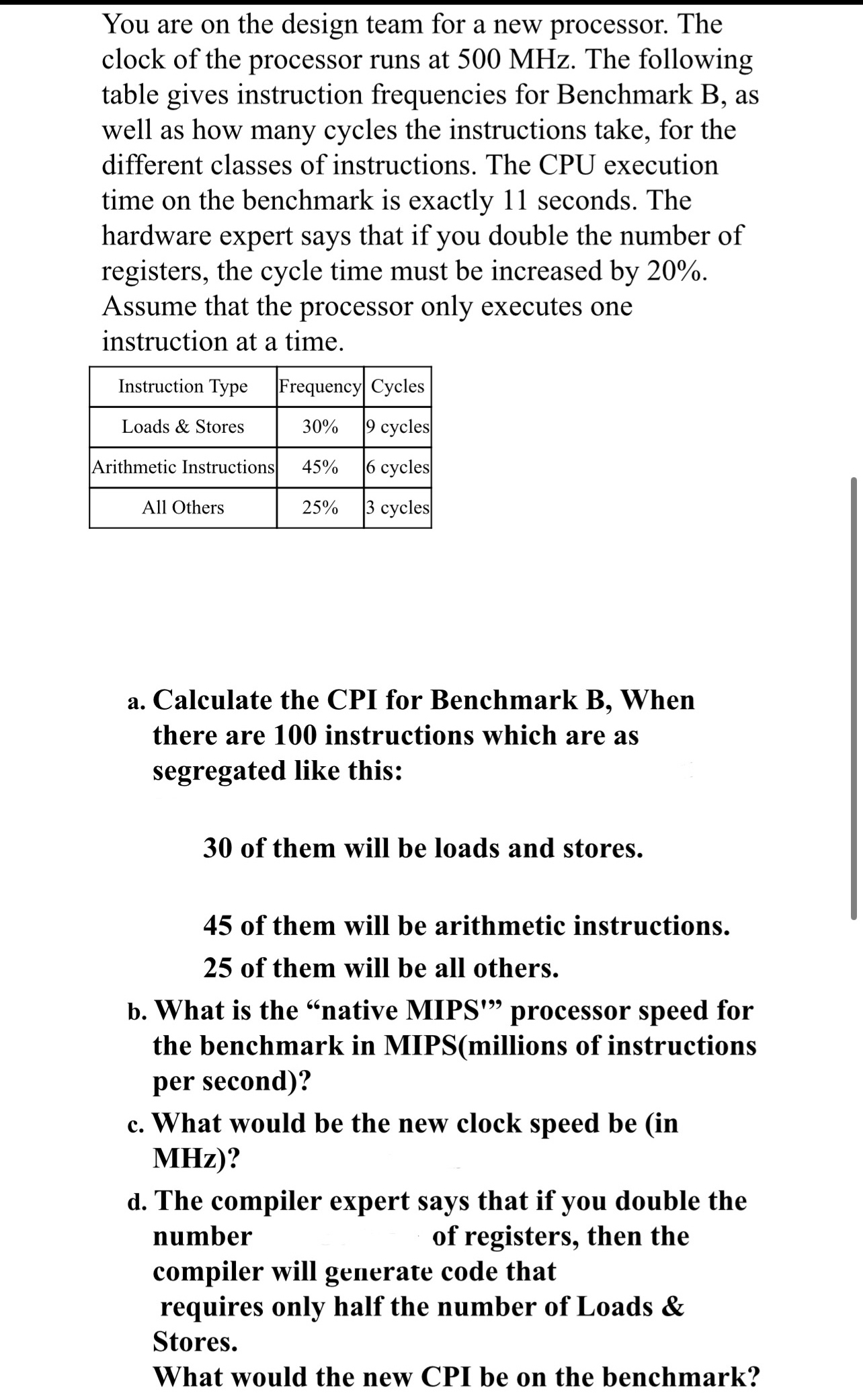  Please include formulas. Thank you 