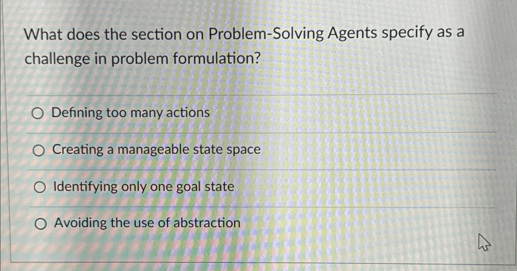  What does the section on Problem-Solving Agents specify as a challenge