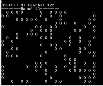 Write in BASIC Java the Game of Life program by Conway. (I