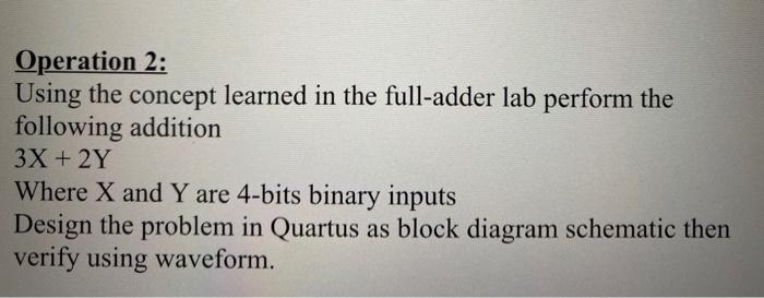 the given is 3X + 2Y Operation 2: Using the concept learned