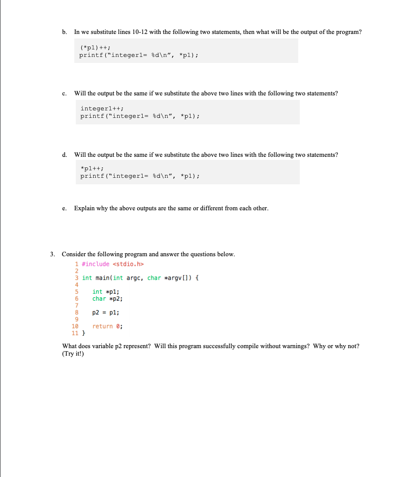 0x7fff8c1ff994 p1 int * 0x7fff8c1ff988 p2 int ** 0x7fff8c1ff980 Memory Chunk (address