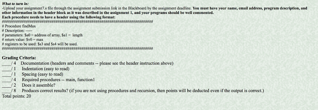 (Blackboard) Minimal Submitted Files You are required to turn in the following