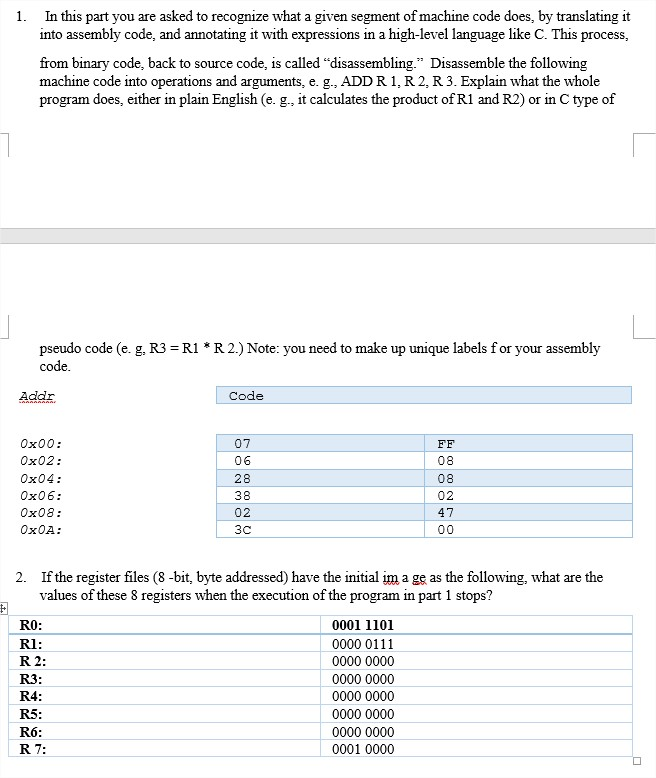 a few new instructions added. The format of most instructions is defined