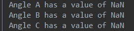 code public static voia nostring args) { double x1,y1, x2,42,x3, y3, angleA,