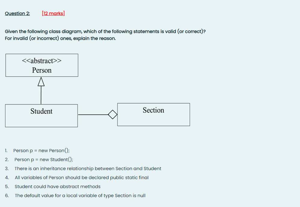  please answer all the points. Question 2: (12 marks] Given the