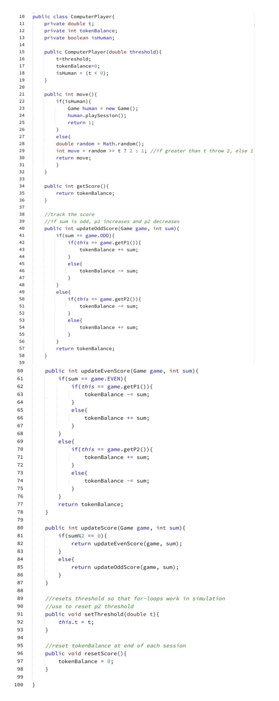 Everything works well except for Simulation class. I cannot properly track the