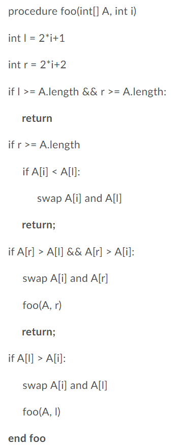 1a) Define what this algorithm is doing: 1b) Give an example of