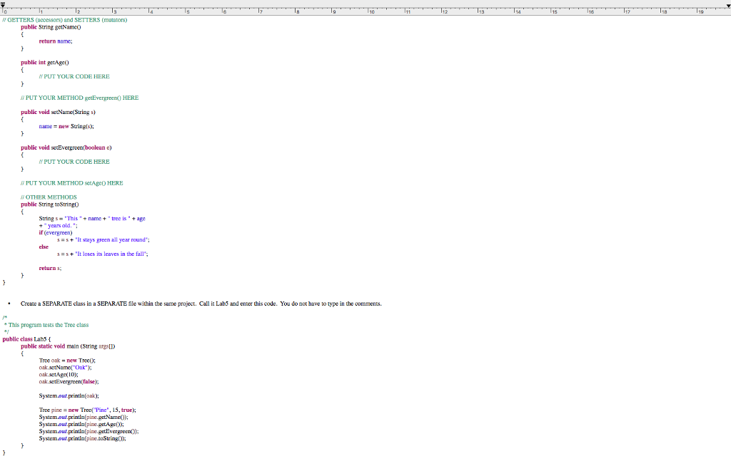 new Tee class and enter this code. You do not have to