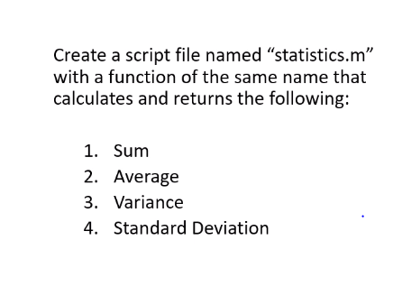 Create a script in Octave that can do the following Create
