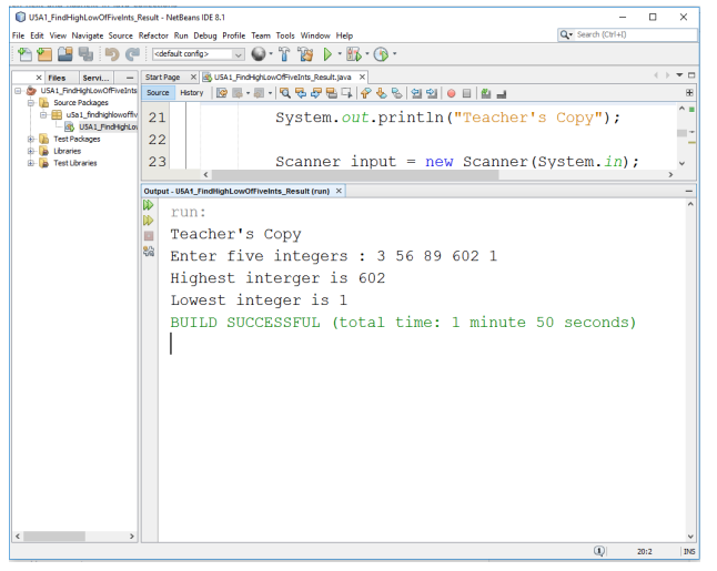 I am in need of a program code for this, Find Highest