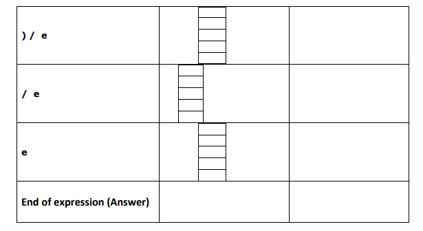 the algorithm in the book. You MUST show the steps to get