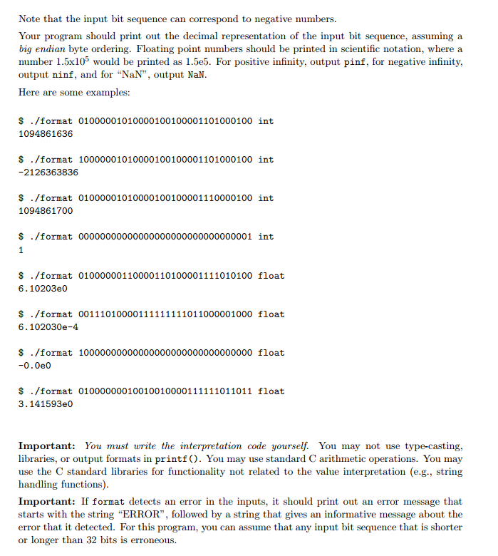 representation. There are two parts. In the first part, you will implement