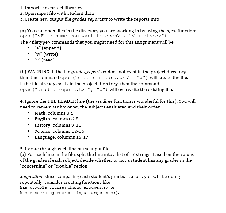 be concerned about? A grade will be concerning only when the current