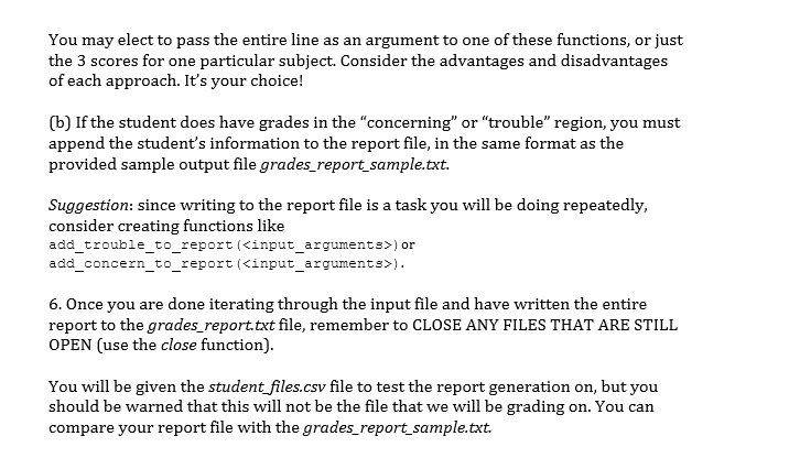 grade is at or below the "warning" level, but still above the