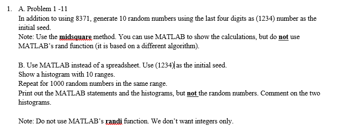undefined 1. A. Problem 1-11 In addition to using 8371, generate 10