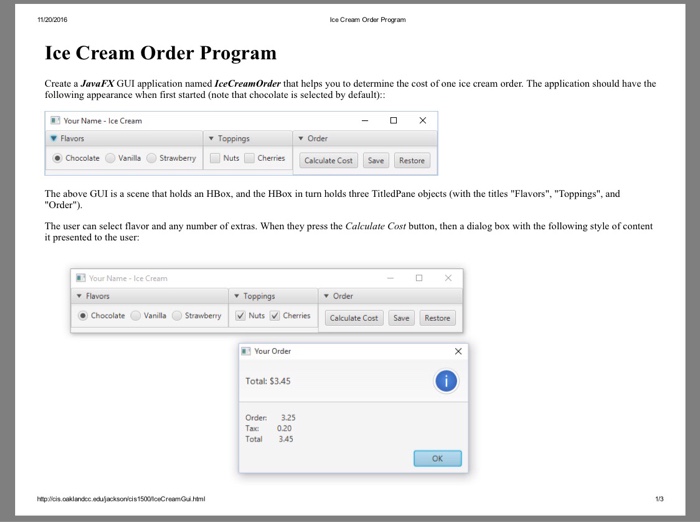  I need a JavaFX GUI program completed and this is what