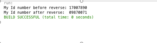 Write a program that stores your ID Number in an array of