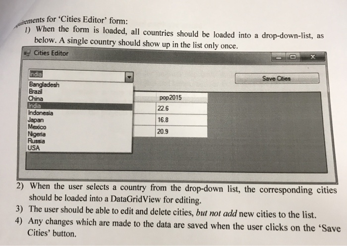 goal is to create a GUI to edit the contents of the