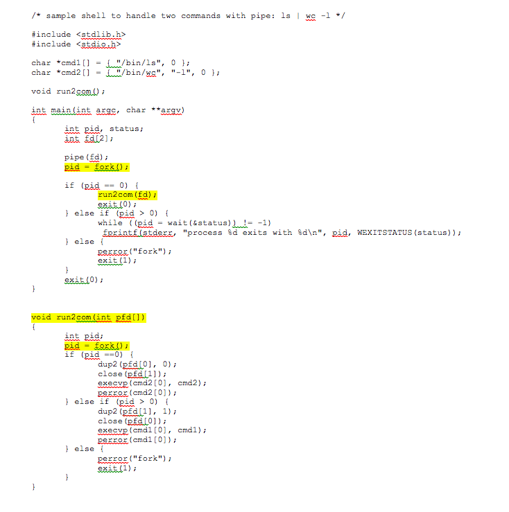 thereafter) Taskl. One to Three Commands in Pipe You may use the
