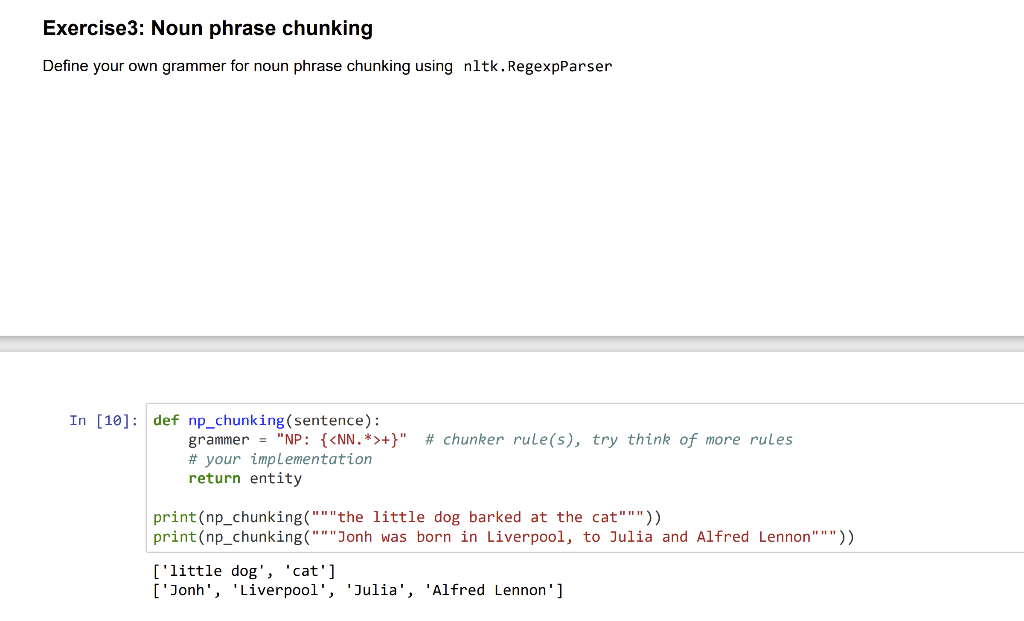 all packages import nltk from nltk import word_tokenize, pos_tag, ne_chunk from nltk