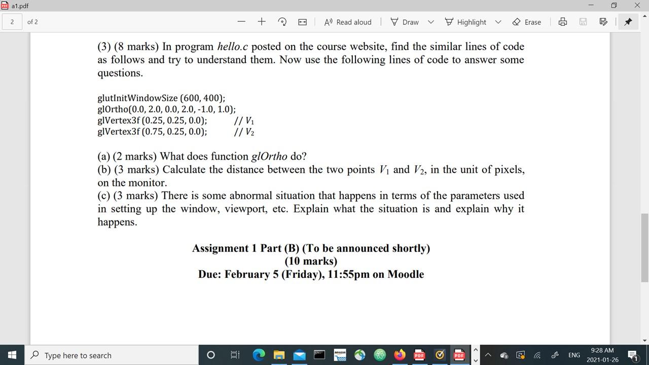  /* * hello.c * This is a simple, introductory OpenGL program.