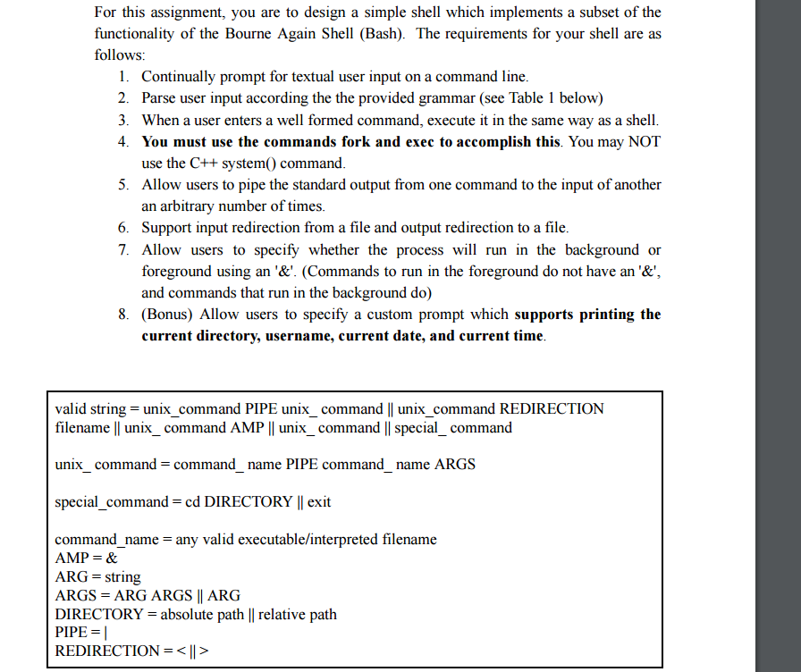 No spam answers, please! Help with a programming assignment that requires the
