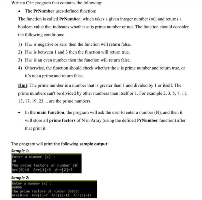  with c++ Write a C++ program that contains the following: The