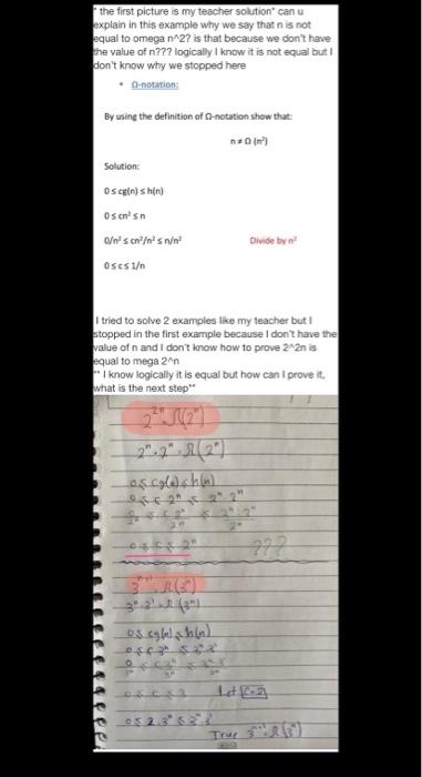  the first picture is my teacher solution" can u explain in