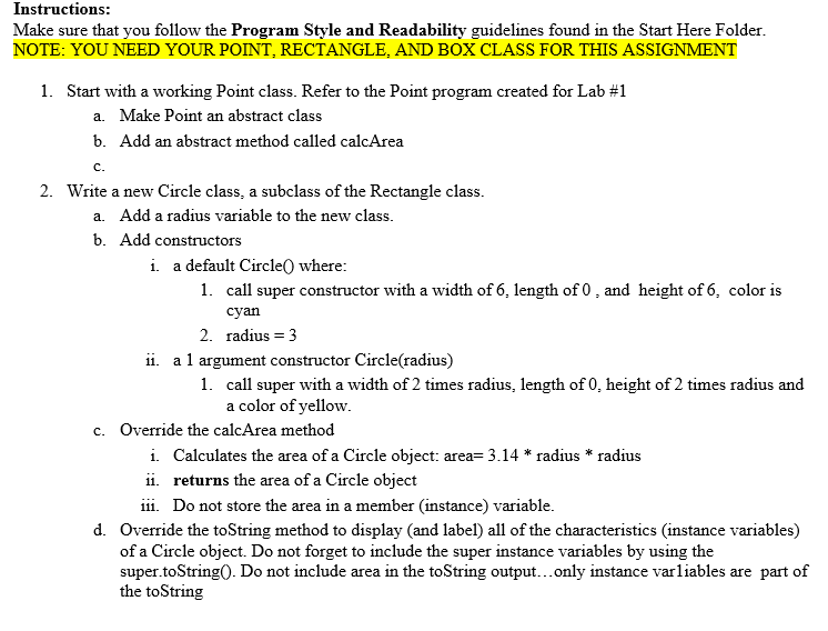 THIS CODE BELOW IS THE WORKING POINT, RECTANGLE, AND BOX CLASS REQUIRED