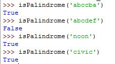Need a help with a Python problem: Write a recursive function isPalindrome()