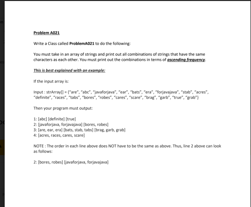 I need help coding a program in Java that prints all the